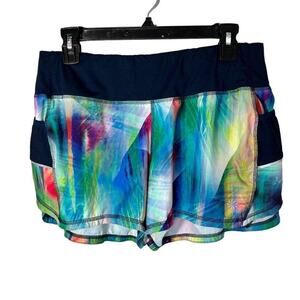 Athleta Tropea Multicolor Shorts with Liner‎ Size Medium